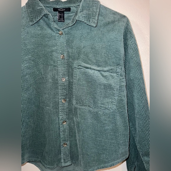 Corduroy low cropped jacket - Picture 2 of 3